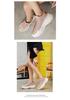 Men's Casual Low-Top Genuine Leather Sneakers - Thick Sole Dad Shoes, Spring/Autumn Fashion Platform Footwear