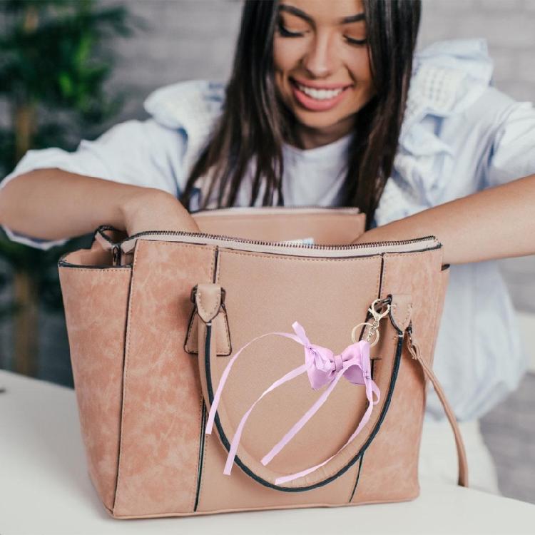 Delicate Ribbon Bows Bag Decoration for Women Fashion Bag Accesories Stylish Keychain Enhancing Your Bag's Style