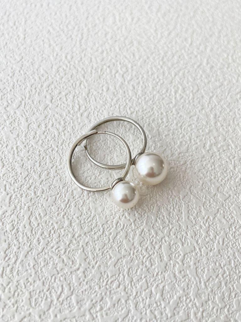 S925 Sterling Silver Adjustable Pearl Ring – Blogger-Style Fashion
