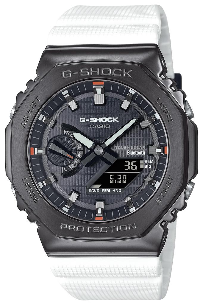 Watch Equipped with Tough Uses Environmentally Friendly White [Casio] G-Shock [] Bluetooth, Solar, Materials, GBM-2100B-7AJF, Men's,