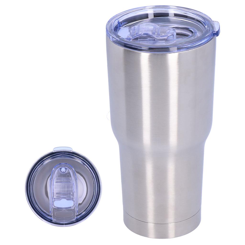 2?Layer 30oz Vacuum Cup with Lid Reusable Stainless Steel Insulation Mug Bottle for Travel