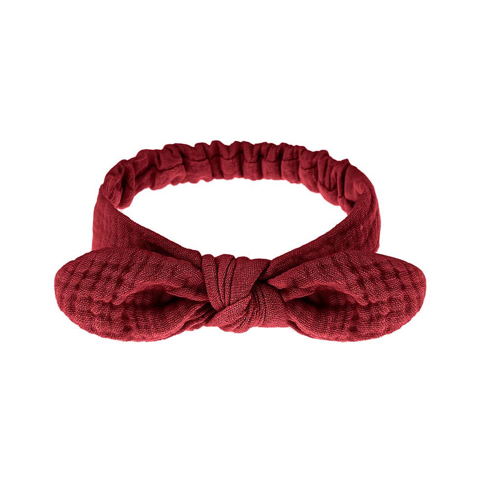 Fascia per Capelli da Bambino Stile Europeo e Americano Fascia Elastica in Garza di Cotone per Bambino Accessori per Capelli con Orecchie di Coniglio Fascia Nuovi Stili