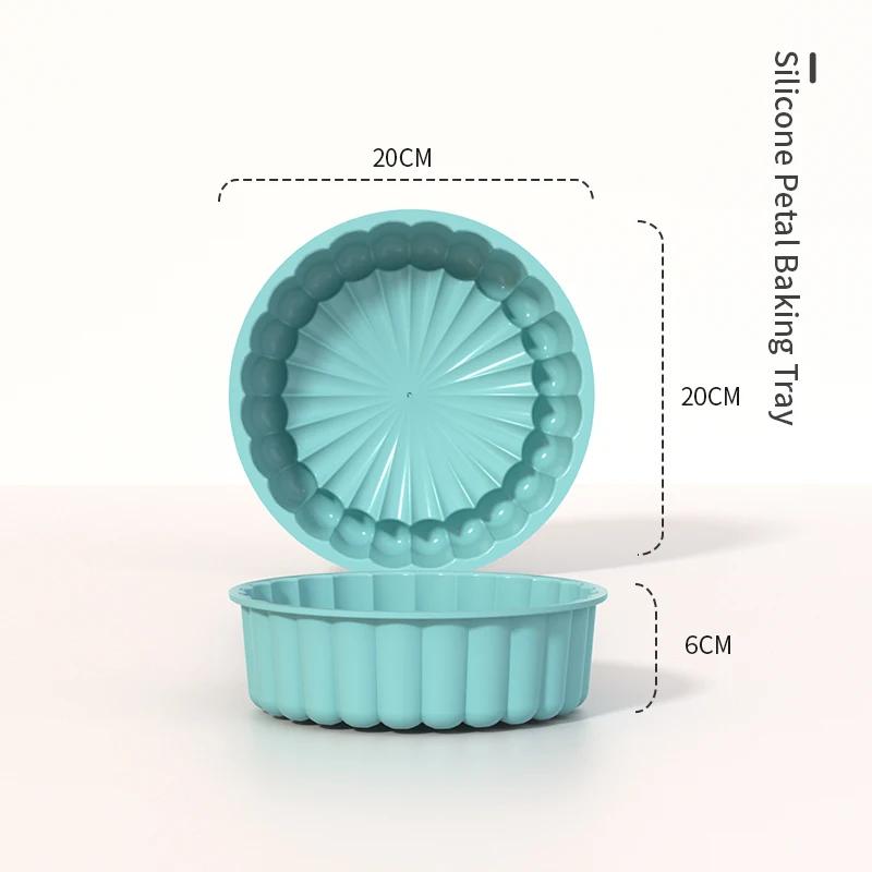 3D Shape Silicone Cake Mold DIY Pastry Baking Tools for Cake Pan Kitchen Fluted Tube Pan Bakeware Cake Decorating Tool Bake Tool
