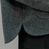 Wool Blend Drop Shoulder Stand Collar Cropped Jacket Cd01qj300on