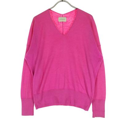 UNITED ARROWS TOKYO Long Sleeve V Neck Knit Pink Women Used