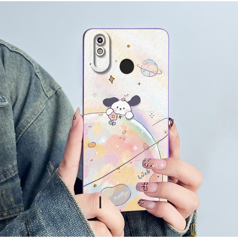 For Tecno Spark 4 Lite / Pop 3 Plus Phone Case Cover KC8S Soft Silicone Sweet Painted Cartoon Funda Lovely Printed Coque Casing