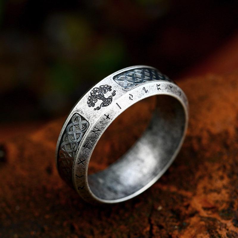 New Norse Viking Celtics Knot Rings for Men Women Stainless Steel Fashion Vintage Biker Jewelry
