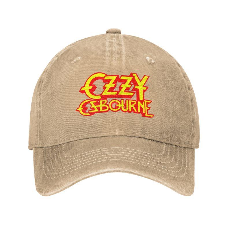 Custom Ozzy Osbourne Metal Rock Print Baseball Caps Vintage Cotton Washed Headwear Men Women Outdoor Sun Golf Hats Snapback Cap