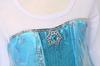 Princess Dress for Kids Cosplay Costume Luxury Set Blue Ribbon Heart Magic Original 120cm UT302A [CREDIBLE] 9-piece - (Princess Dress, Gloves, Tiara,