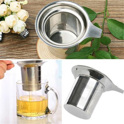 Tea Strainer Stainless Steel Baskets Mesh Cup Reusable Herbal Locking Infuser Spice Convenient Easy To Use Tea Filter