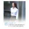 Stretch Blouse White Dobby Pattern [Atelier Sanrokugo] Cool-touch Women's L-31, 3/4 Sleeves,