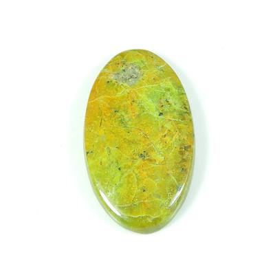 23X44X05 MM Natürlicher Grüner Opal Oval Form Cabochon Lose Edelstein 42 Karat. SK-4745