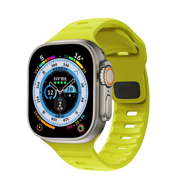 Silicone Strap For Apple Watch ultra Band 44mm 49mm 45mm 42mm 40mm 41mm 38mm sport correa bracelet iwatch Series 2 7 6 3 se 8 9