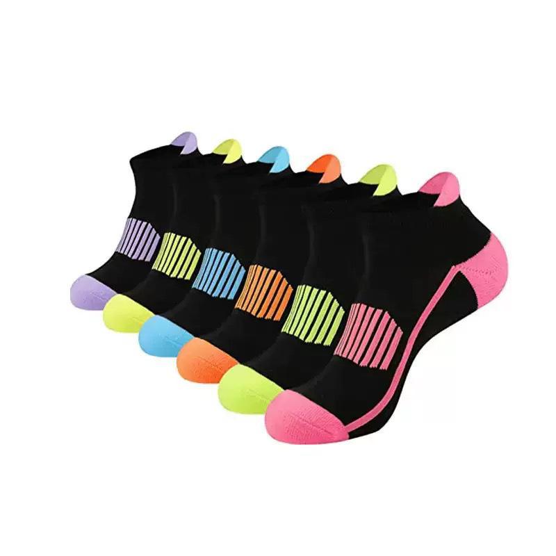 Unisex Breathable Sports Socks - Sweat-Absorbent, Heel Protector Fitness Socks for Running and Boating
