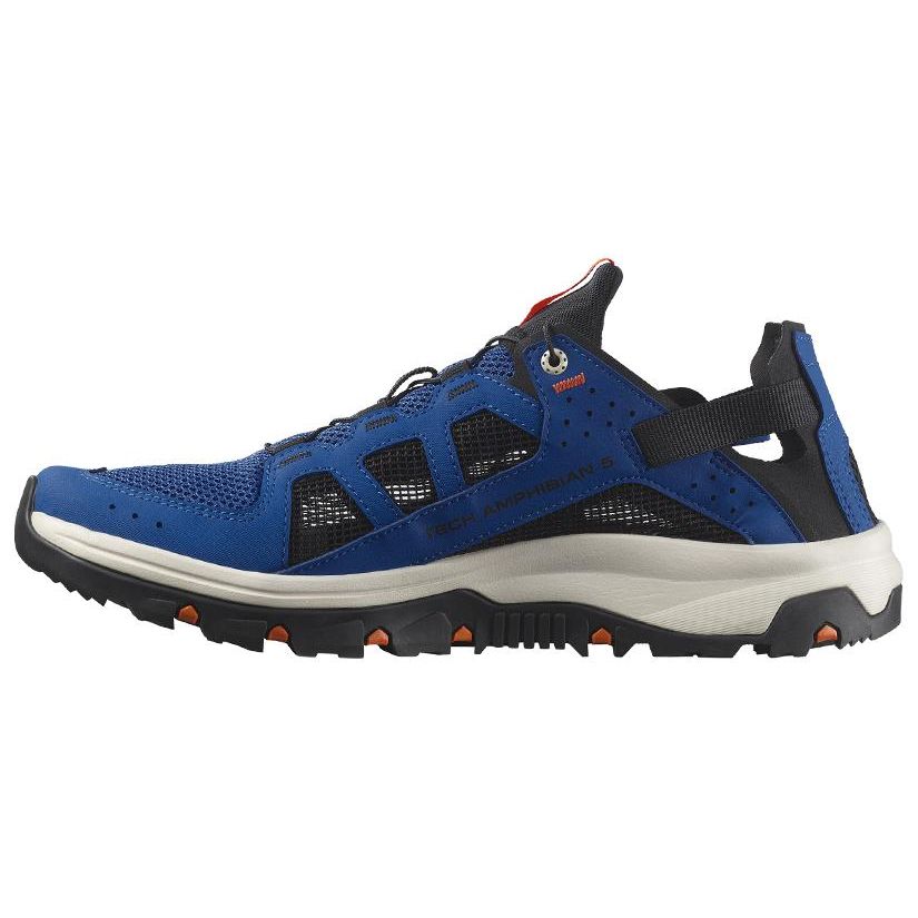 Salomon Techamphibian 5 Low Top Slip Resistant Breathable Durable Outdoor Shoes Men Shoes Blue Black 472069