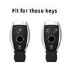 Alloy Style Car Key Case Cover Shell Fob For Mercedes Benz A B C E G Class C200 C300 E350 W205 E260L GLK A45 AMG BGA Accessories FK1