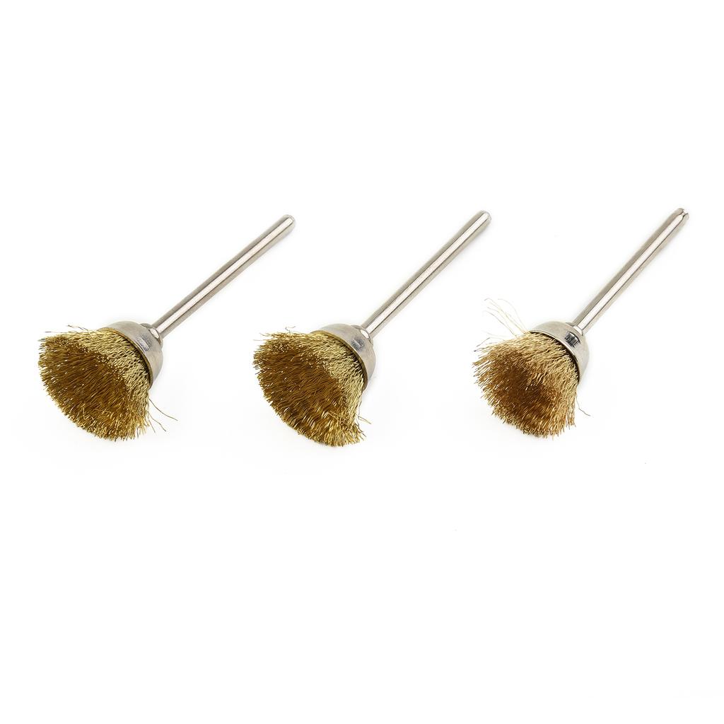 Wheels Wire Brush 1/8" Tools For Die Grinder Polishing Rotary Shank Drill Removal 9pcs Kit 18mm 22mm Convenient