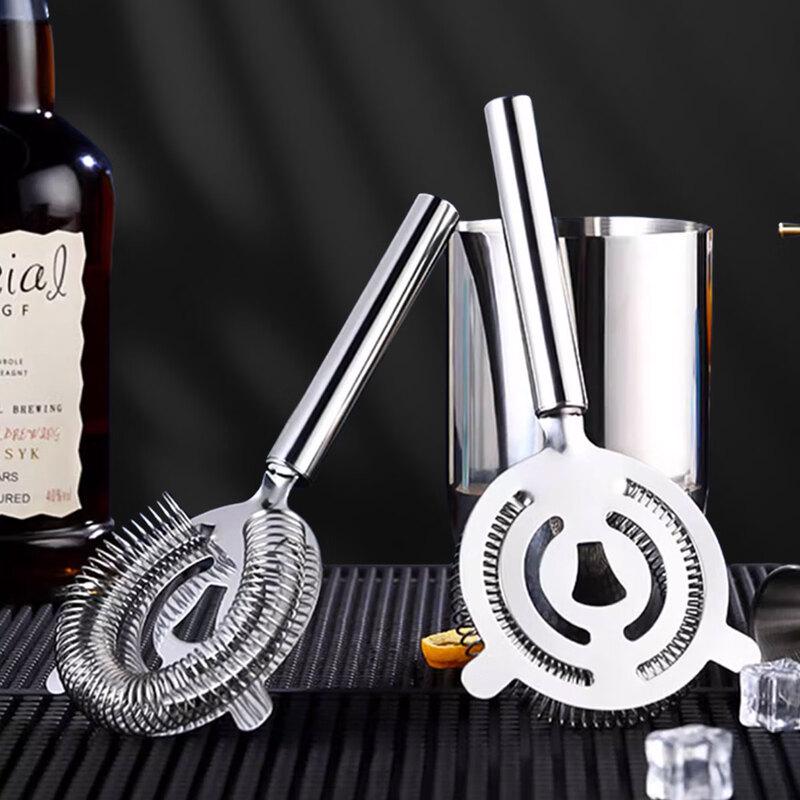 HPMILY Food-Grade Stainless Steel Cocktail Ice Strainer