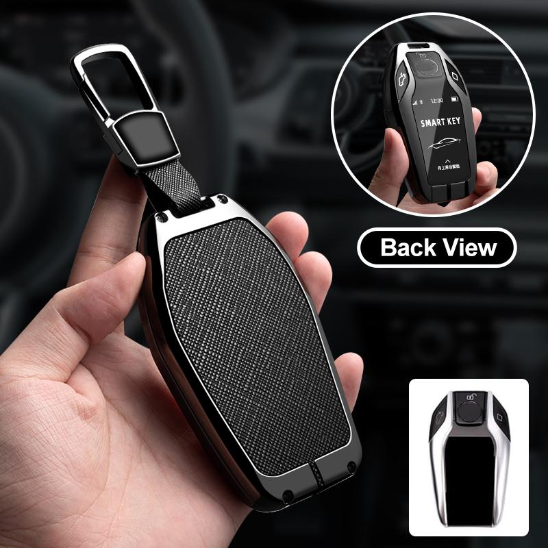 Zinc Alloy Leather Car Key Case For Bmw G30 G12 G11 G32 G31 5 7 Series I8 I12 I15 G01 X3 X4 G02 G05 X5 G07 X7 Key Case