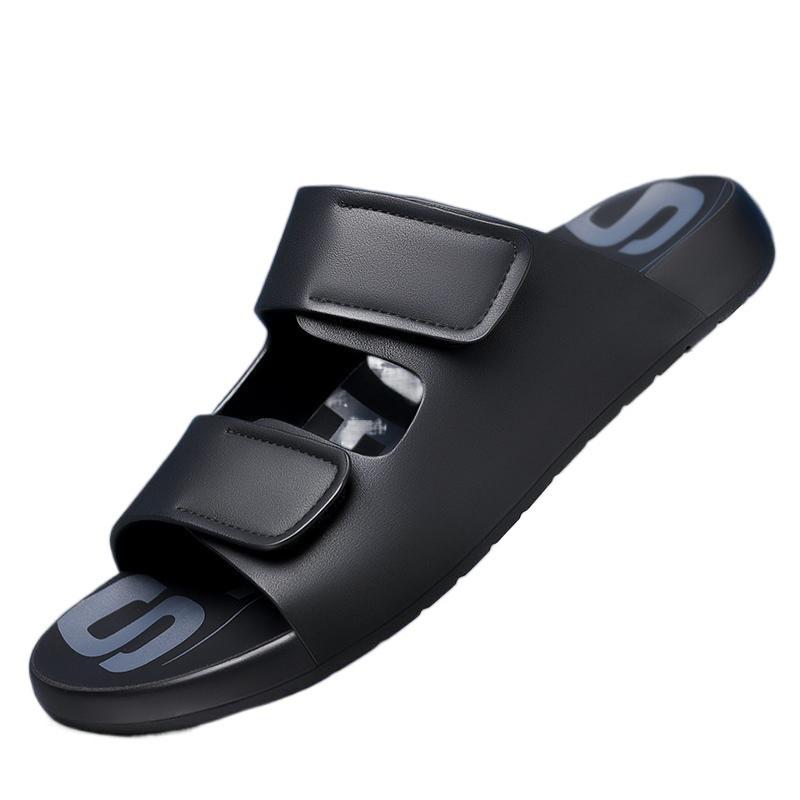 Men's Plus Size British Style Slippers - High Quality Breathable Indoor Outdoor Casual Sandals