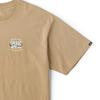Vans Solid Color Letter Print Round Neck Short Sleeve T-Shirt Men Tops Brown VN000GS14MG