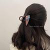 Korean Retro Plaid Triangle Claw Clip - Elegant Hair Accessory for Women