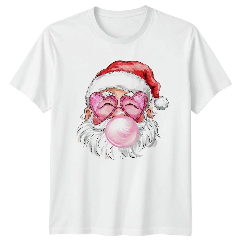 Santa Claus Bubble Gum Christmas Holidays Unisexs Unisexs Graphic Tee S