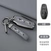 Alloy Leather Car Key Case Cover for BYD Song Plus Atto 3 Han EV Tang DM Qin Seal Dolphin Remote Fob Holder Keychain Accessories
