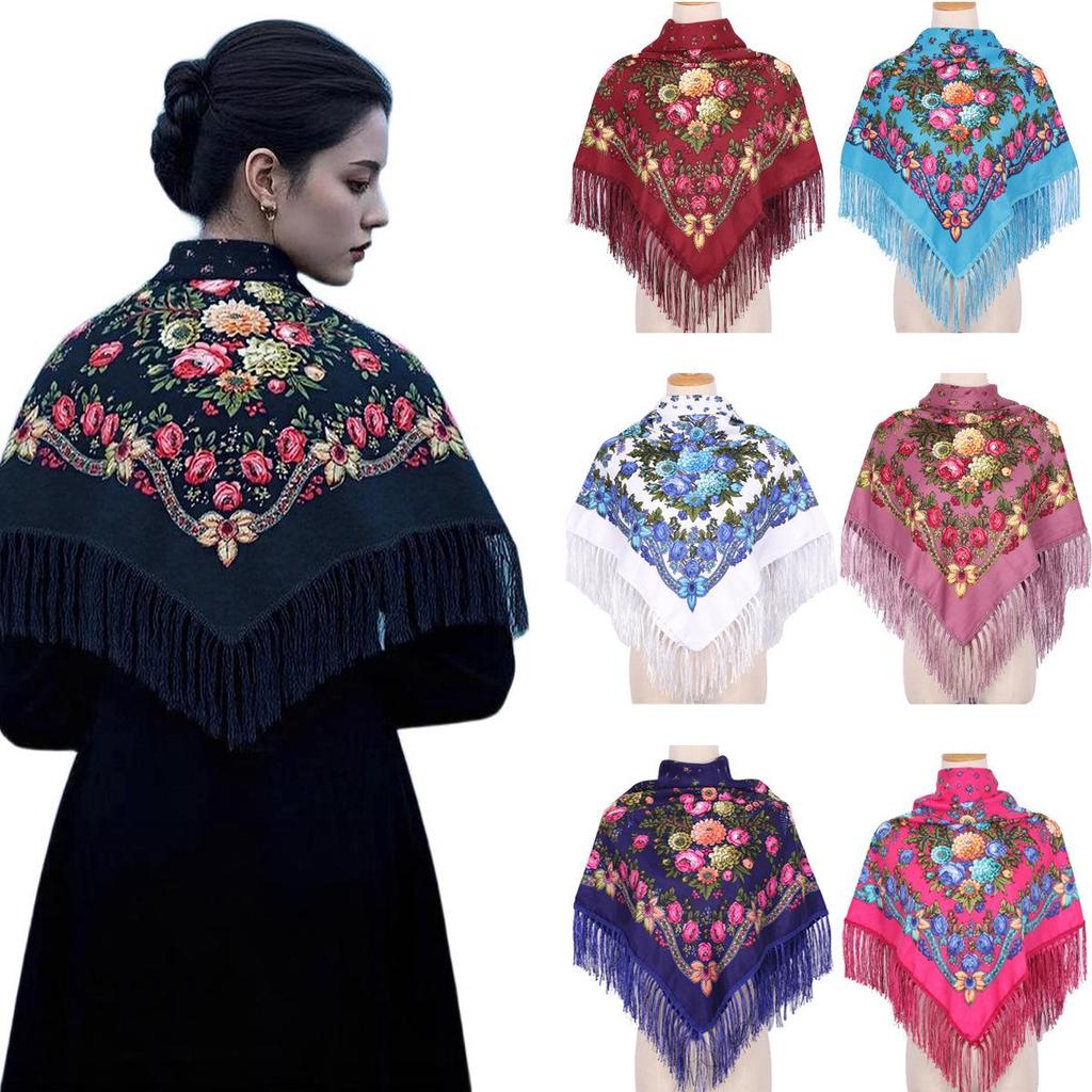 Foulard quadrato da donna 90x90 stile etnico - Fazzoletto da testa e scialle con stampa Xinjiang più venduto