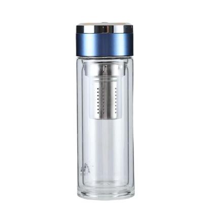 Zeyu doppelwandige Glaswasserflasche mit Filter
