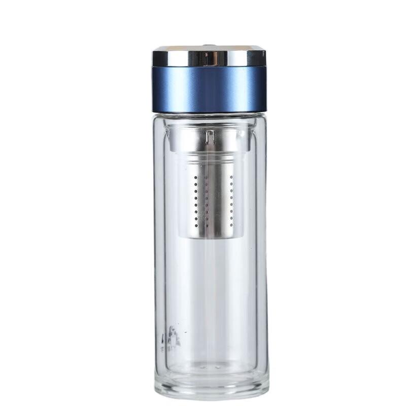 Zeyu Double-Layer Glass Water Bottle with Filter