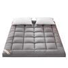 3D Down Feather Lambswool Soft Mattress Pad for Single Double Dormitory KTY