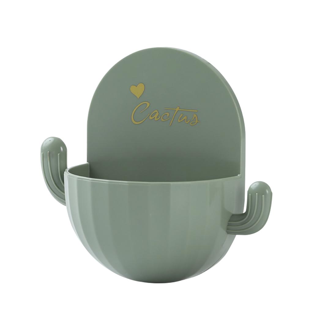 

Пластиковый контейнер для хранения, органайзер для слива, настенный держатель для ванной комнаты с крючками светло-зеленый