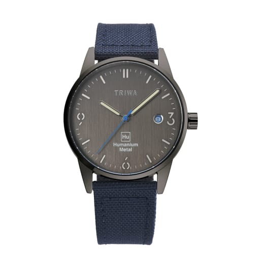 TRIWA HUMANIUM TIME FOR PIECE HU39GB-CL080701 Men's & Women's Unisex Watch with Recycled Canvas Strap, Officially Imported, Swedish Scandinavian Desig