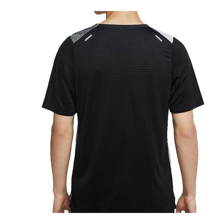 Nike Rise 365 Future Fast Running Short-Sleeve T-Shirt Men Tops Black Gray CJ5689-010