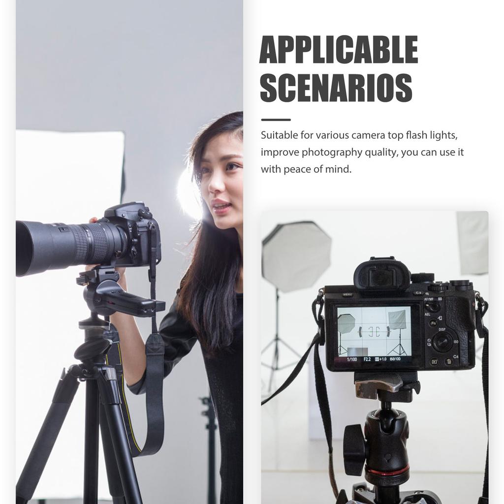 Professional Camera Photo Softbox Reflector Lighting Kit for Photography Video Recording Flash Diffuser Lamp Softbox with Sturdy
