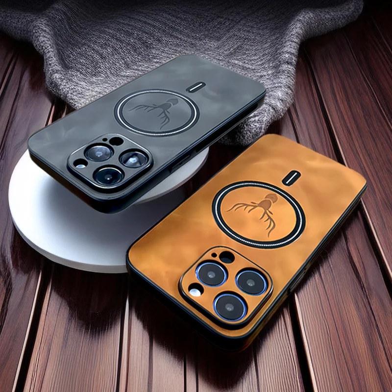 Luxusní PU kožené pouzdro pro iPhone 15 14 13 12 11 Pro Max 15Pro 14Pro 13Pro iPhone 15 iPhone 14 pro bezdrátové nabíjení MagSafe