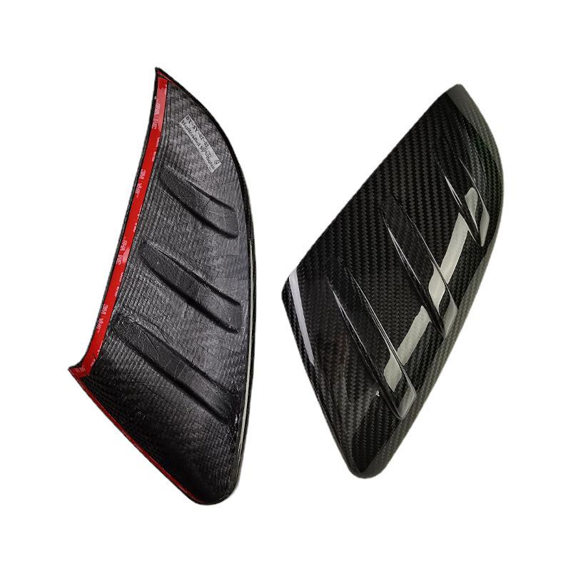 Carbon Fiber Rearview Mirror Cover for 10th Gen Honda Civic - Dry Carbon Exterior Enhancement