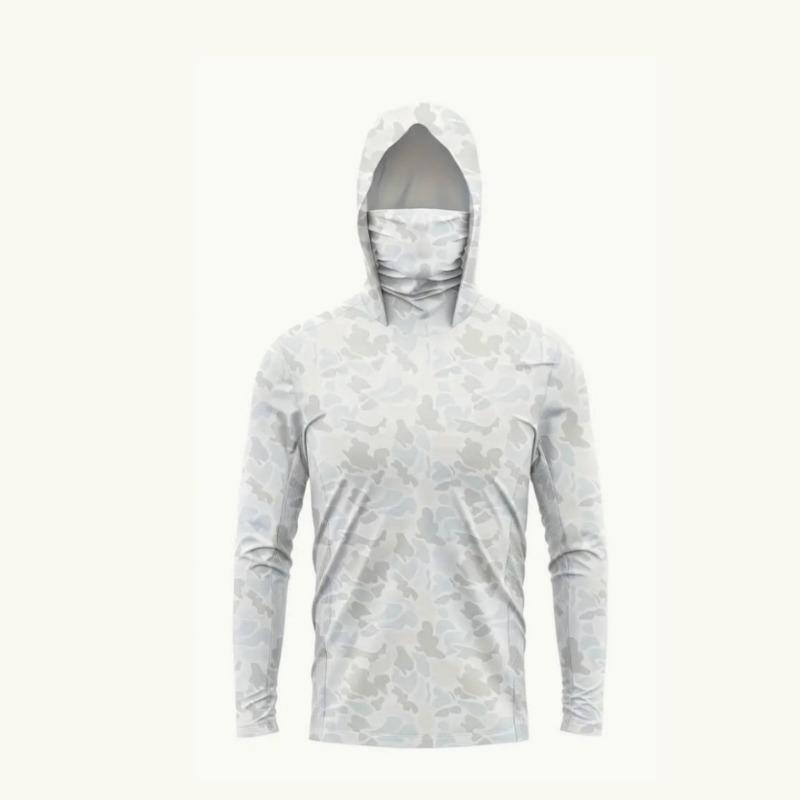 Fishing Apparel Men Hood Fishing Shirt Long Sleeve Fishing T Shirt Uv Protection