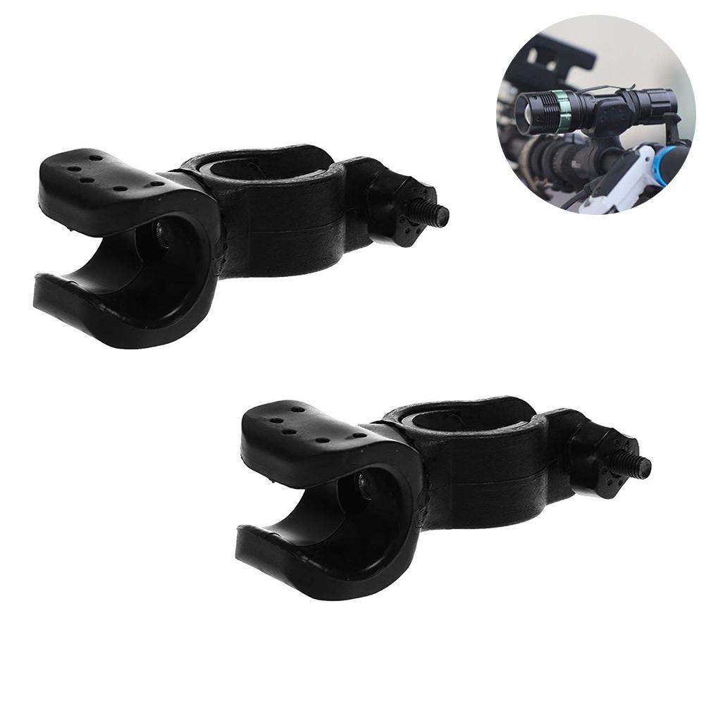 2 szt. Uchwyt na latarkę rowerową z obrotem o 360 stopni, Uchwyt do montażu, Wspornik do latarki rowerowej, Stojak, Uchwyt wspierający