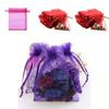 Fashionable 10pcs Organza Bags For Candy And Jewelry In Multiple Colors And Sizes