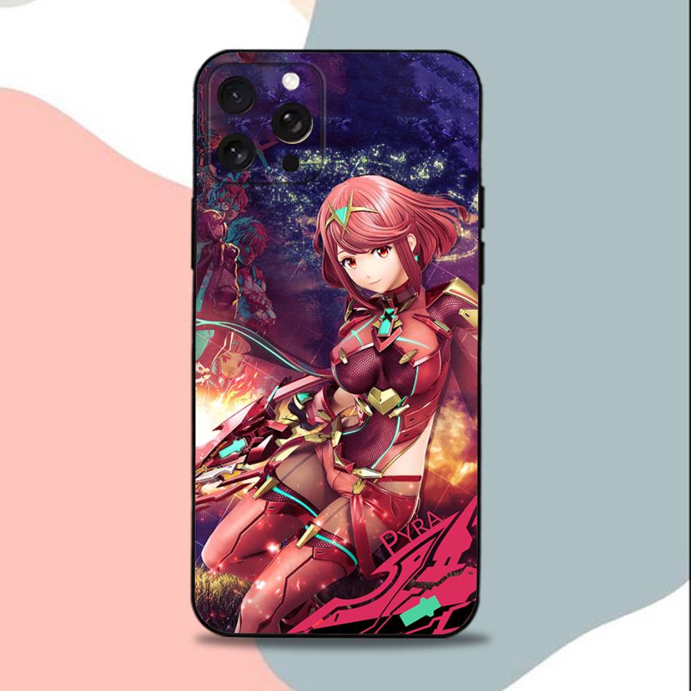 Cool X-Xenoblade Chronicles Phone Case For iPhone 15,13,16,12,11,17,14,Plus,Pro,Max,XS,XR,X,SE,Mini,Soft Silicone Black Cover