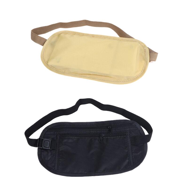 1 Stück Universal-Sport-Hüfttasche, Geldgürtel für die Reise, Damen und Herren, schlanke, versteckte Reisebrieftasche, Handy-Diebstahlschutztasche