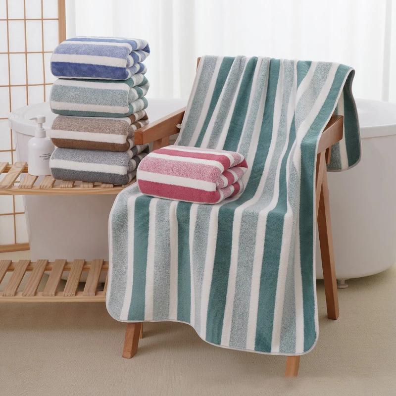 70*140cm Home Bath Towels for Men and Women, Soft and Comfortable and Absorbent Couple's 35*75cm Towels, Wrapping Towels