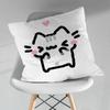 Cute Art SStrawberry Cat Pillowcase for Sofa Room Office Decor Printing  Merchandise AllMatch Cushion Cover