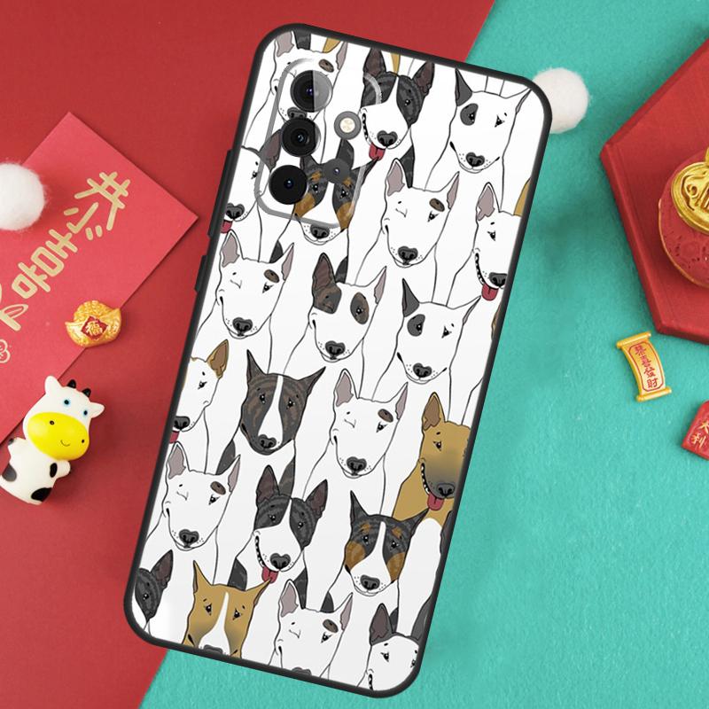 Bullterrier Bull Terrier Dog Case For Samsung Galaxy A52 A32 A12 A14 A34 A54 A51 A71 A53 A33 A13 A15 A25 A35 A55 Cover