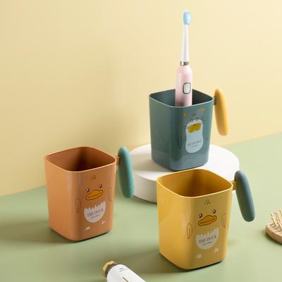 Tazza portaspazzolino per bambini addensata con cartoni animati, tazza da lavaggio in plastica per uso domestico di grande capacità