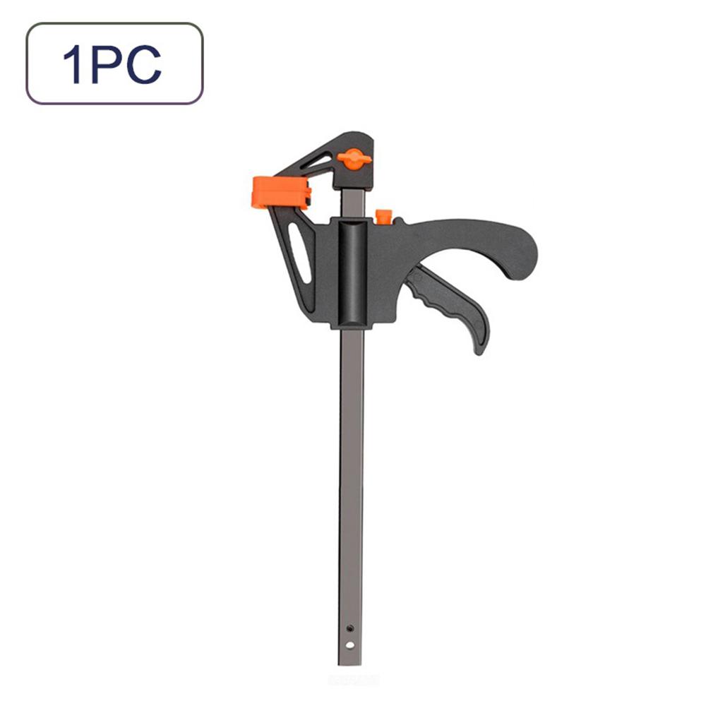 

STONEGO 4 Inch Woodworking Bar Clamp Gadget Tool DIY Hand Speed Squeeze Quick Ratchet Release Clip Kit Woodworking Tools