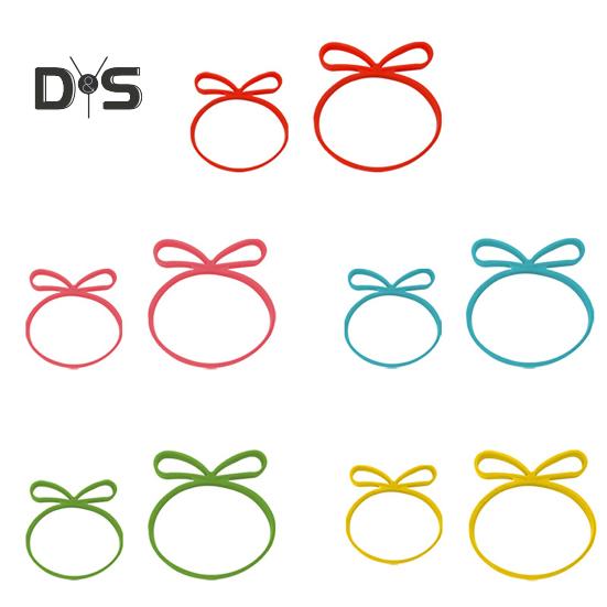 Faixas elásticas de silicone 5 cores e 2 tamanhos Faixas de embrulho de borracha Fita elástica reutilizável para embrulho de presentes Armazenamento Escritório doméstico Uso externo
