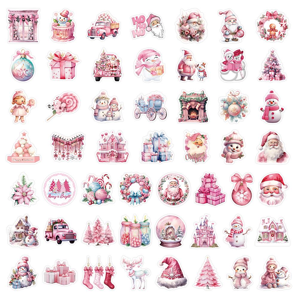 Christmas Sticker & Bookmark Set: Wrapping Paper, DIY Gift Accessories, Decoration, Phone Case Stickers.